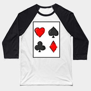 Lucky Playing Card Baseball T-Shirt